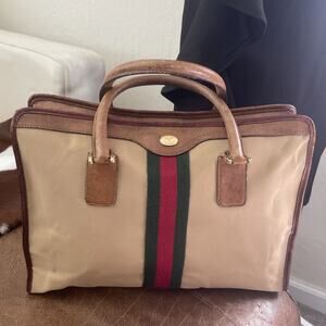Gucci Sherry Line GG Canvas & Leather Tote Bag – Vintage Accessory Collection